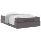 Preview: Bettgestell mit Matratze Sonstiges 2 Stk. Grau PVC