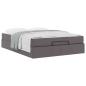 Preview: Bettgestell mit Matratze Sonstiges 2 Stk. Grau PVC