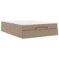 Preview: Bettgestell mit Matratze Sonstiges 2 Stk. Hellbraun PVC