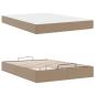 Preview: Bettgestell mit Matratze Sonstiges 2 Stk. Hellbraun PVC