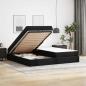 Preview: Bettgestell mit Matratze Sonstiges 2 Stk. Schwarz PVC
