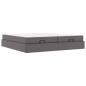 Preview: Bettgestell mit Matratze Sonstiges 2 Stk. Grau PVC