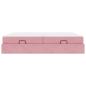 Preview: Bettgestell mit Matratze 2 stk. Rosa Samt