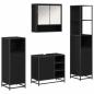 Preview: Badezimmermöbel-Set 4 stk. Schwarz Eichen-Optik 65 x 33 x 60 cm