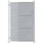 Preview: Gartentor 85 x 120 cm Edelstahl Silber Abschließbar