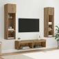 Preview: ARDEBO.de - TV-Wandmöbel 6 stk. Artisan-Eiche Holzwerkstoff