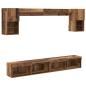 Preview: TV Wand Einheiten mit LED 6 stk. Altholz Holzwerkstoff