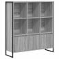 Preview: Bücherregal 99,5 x 30 x 108 cm Holzwerkstoff Graues Sonoma
