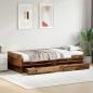 Preview: Bettrahmen Altholz 100 x 200 cm Massives Kiefernholz