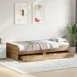 Preview: Bettrahmen Artisan-Eiche 100 x 200 cm Massives Kiefernholz