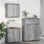 Preview: Badezimmermöbel-Set 3 stk. Graues Sonoma 72,5 x 36,5 x 100 cm