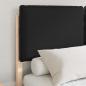 Preview: Bettgestell mit gepolstertem Kopfteil Schwarz 120 x 200 cm
