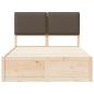 Preview: Bettgestell mit gepolstertem Kopfteil Taupe 120 x 190 cm