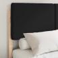 Preview: Bettgestell mit gepolstertem Kopfteil Schwarz 120 x 190 cm
