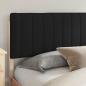 Preview: Bettgestell mit gepolstertem Kopfteil Schwarz 200 x 200 cm