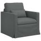 Preview: Sofa Set 2 stk. Dunkelgrau Stoff