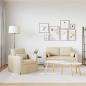 Preview: Sofa Set 2 stk. Creme Stoff