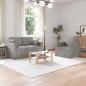 Preview: ARDEBO.de - Sofa Set 2 stk. Hellgrau Samt