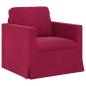 Preview: Sofa Set 2 stk. Weinrot Samt
