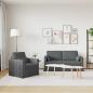 Preview: Sofa Set 2 stk. Dunkelgrau Stoff