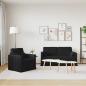 Preview: Sofa Set 2 stk. Schwarz Stoff