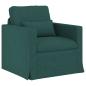 Preview: Sofa Set 2 stk. Dunkelgrün Stoff