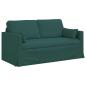 Preview: Sofa Set 2 stk. Dunkelgrün Stoff