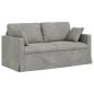Preview: Sofa Set 2 stk. Hellgrau Samt
