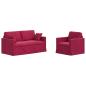Preview: Sofa Set 2 stk. Weinrot Samt