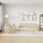Preview: Sofa Set 2 stk. Creme Stoff