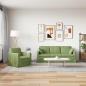 Preview: Sofa Set 2 stk. Hellgrün Samt