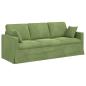 Preview: Sofa Set 2 stk. Hellgrün Samt