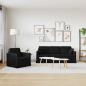 Preview: Sofa Set 2 stk. Schwarz Samt