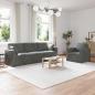 Preview: ARDEBO.de - Sofa Set 2 stk. Dunkelgrau Samt
