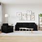 Preview: Sofa Set 2 stk. Schwarz Samt