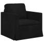 Preview: Sofa Set 2 stk. Schwarz Samt