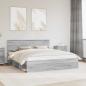 Preview: ARDEBO.de - Bettrahmen Graues Sonoma 180 x 200 cm Holzwerkstoff