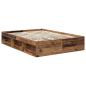 Preview: Bettrahmen mit Kopfteil Altholz 135 x 190 cm Holzwerkstoff
