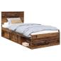 Preview: Bettrahmen mit Kopfteil Altholz 75 x 190 cm Holzwerkstoff