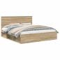 Preview: Bettrahmen Sonoma 200 x 200 cm Massives Kiefernholz