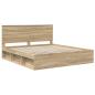 Preview: Bettrahmen Sonoma 200 x 200 cm Massives Kiefernholz