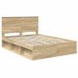 Preview: Bettrahmen Sonoma 160 x 200 cm Massives Kiefernholz