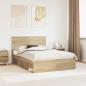 Preview: ARDEBO.de - Bettrahmen Sonoma 140 x 200 cm Massives Kiefernholz