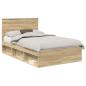 Preview: Bettrahmen Sonoma 120 x 190 cm Massives Kiefernholz