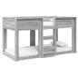 Preview: Etagenbett für Kinder Graues Sonoma 75 x 190 cm Holzwerkstoff