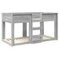 Preview: Etagenbett für Kinder Graues Sonoma 75 x 190 cm Holzwerkstoff