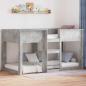 Preview: ARDEBO.de - Etagenbett für Kinder Beton Grau 80 x 200 cm Holzwerkstoff
