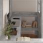 Preview: Etagenbettgestell mit Schreibtisch Beton Grau 100 x 200 cm