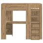 Preview: Etagenbettgestell mit Schreibtisch Artisan-Eiche 100 x 200 cm