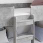 Preview: Etagenbett für Kinder Betongrau 90 x 200 cm Holzwerkstoff